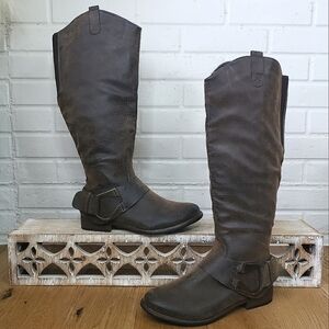 Madeline Brown Knee High Riding Boots size 9